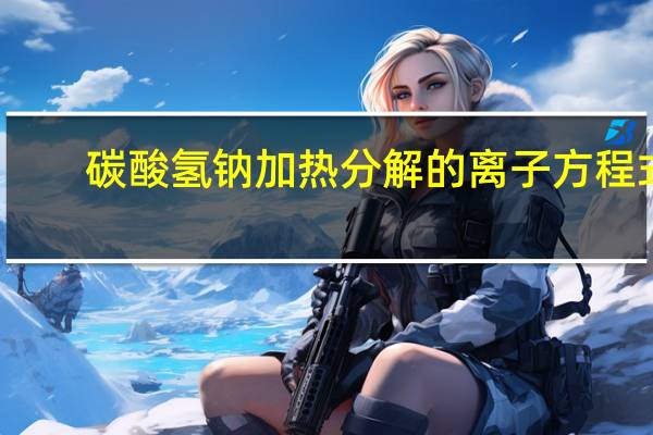 碳酸氢钠加热分解的离子方程式