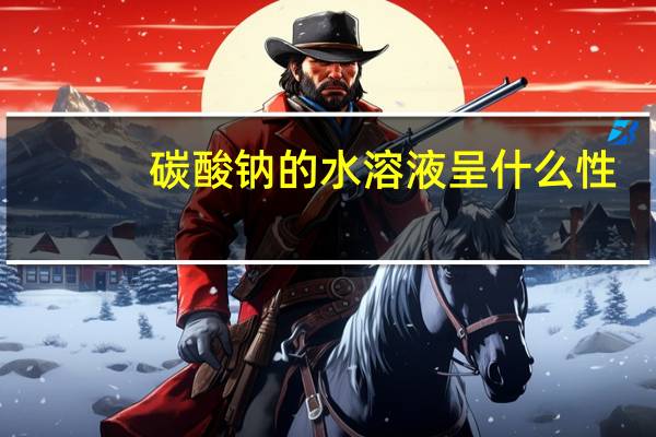 碳酸钠的水溶液呈什么性