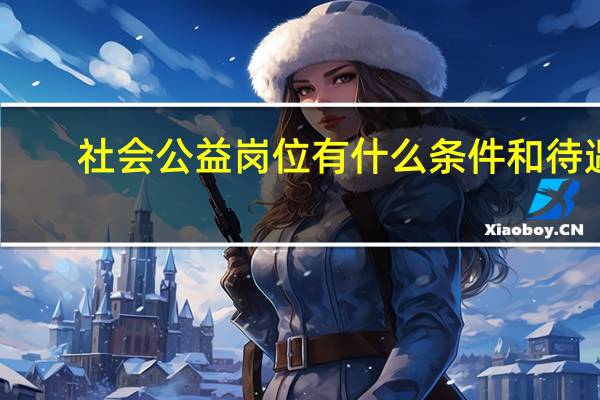 社会公益岗位有什么条件和待遇