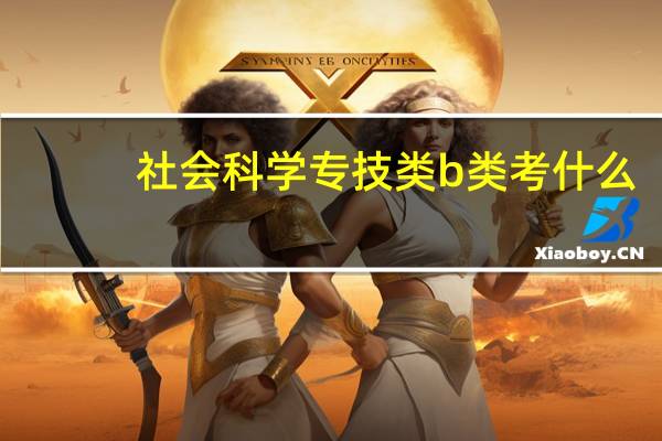 社会科学专技类b类考什么