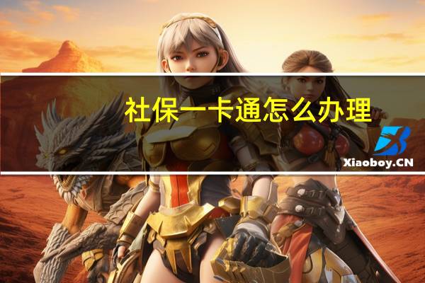 社保一卡通怎么办理