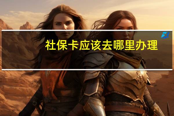 社保卡应该去哪里办理