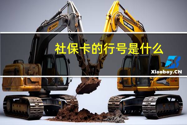 社保卡的行号是什么