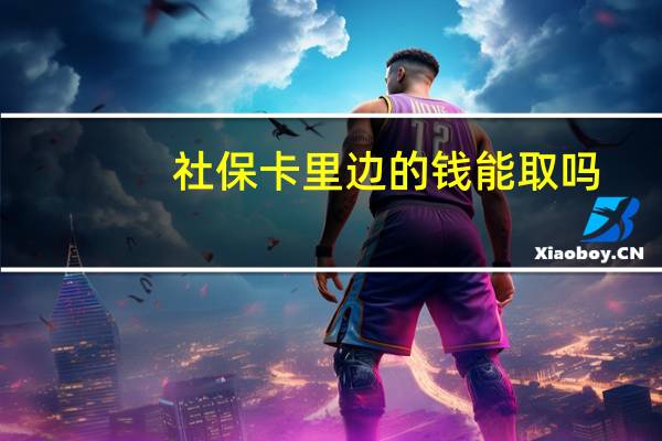 社保卡里边的钱能取吗