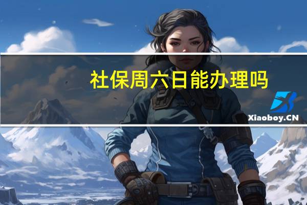 社保周六日能办理吗