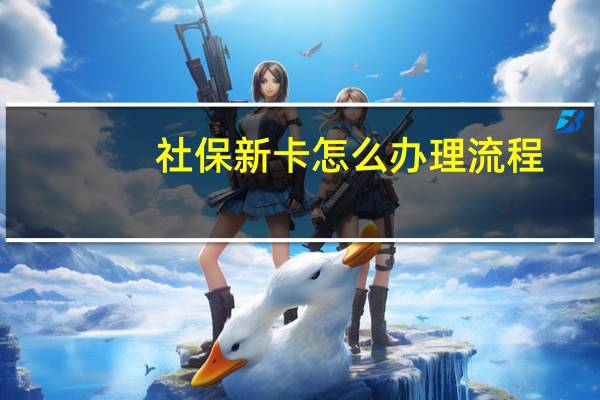 社保新卡怎么办理流程