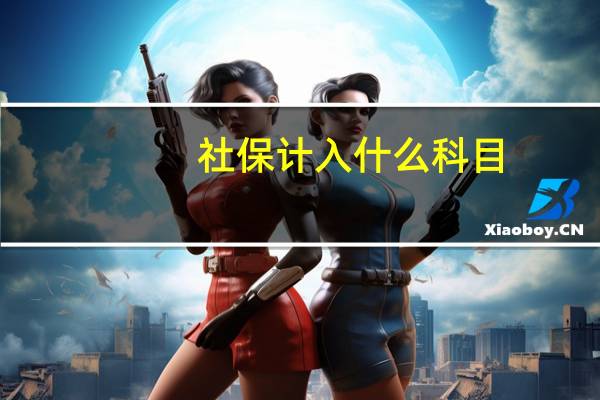 社保计入什么科目