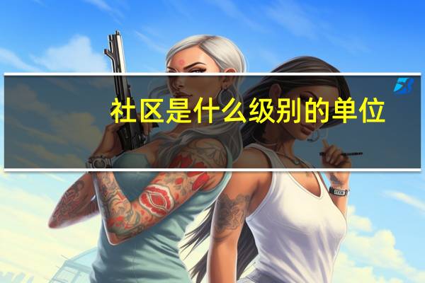 社区是什么级别的单位