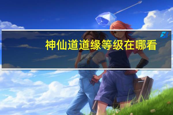 神仙道道缘等级在哪看