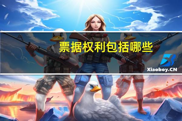 票据权利包括哪些