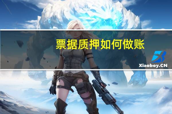 票据质押如何做账