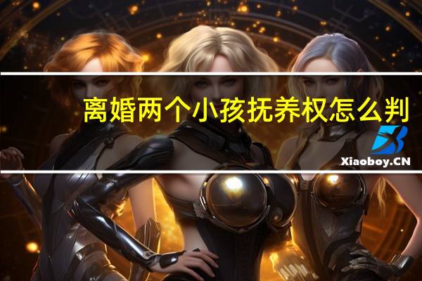 离婚两个小孩抚养权怎么判