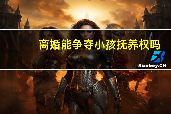 离婚能争夺小孩抚养权吗