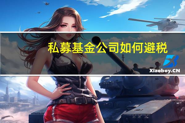 私募基金公司如何避税