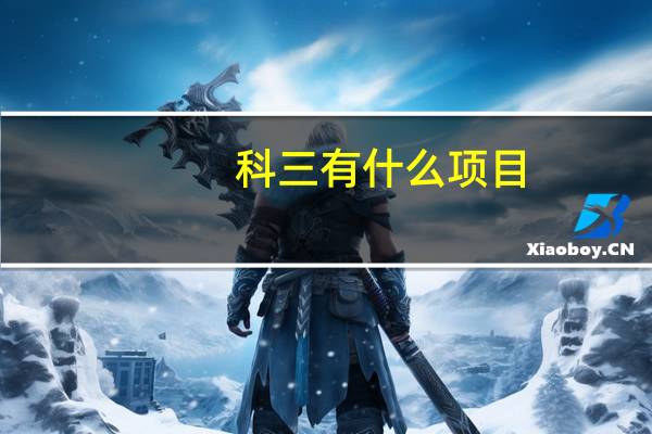 科三有什么项目