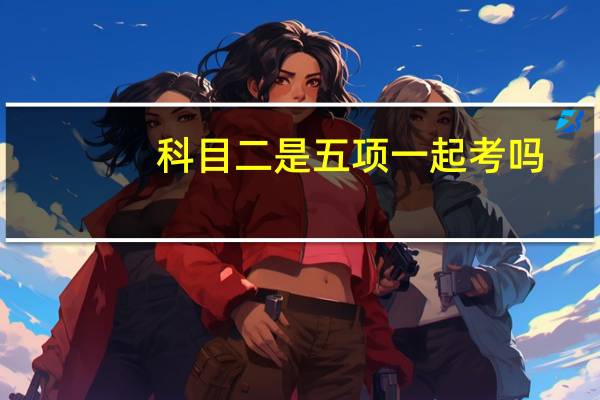 科目二是五项一起考吗