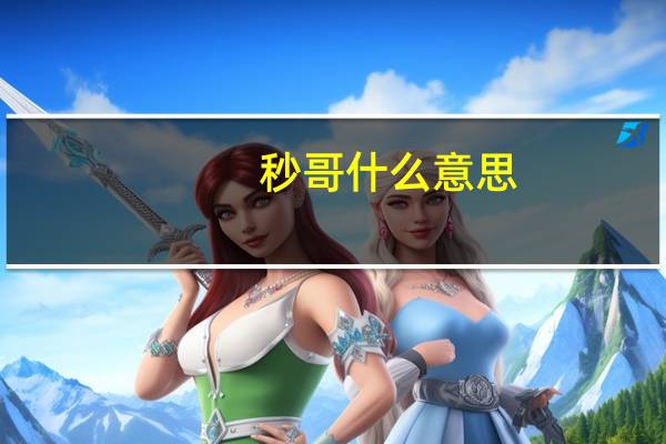 秒哥什么意思