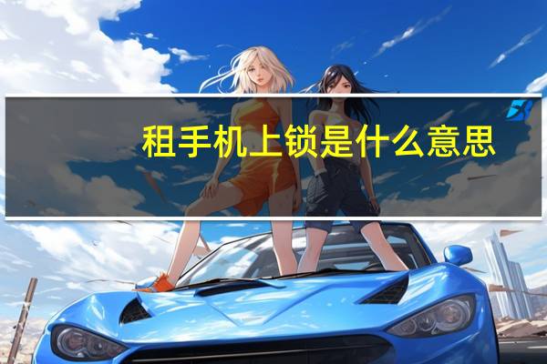 租手机上锁是什么意思