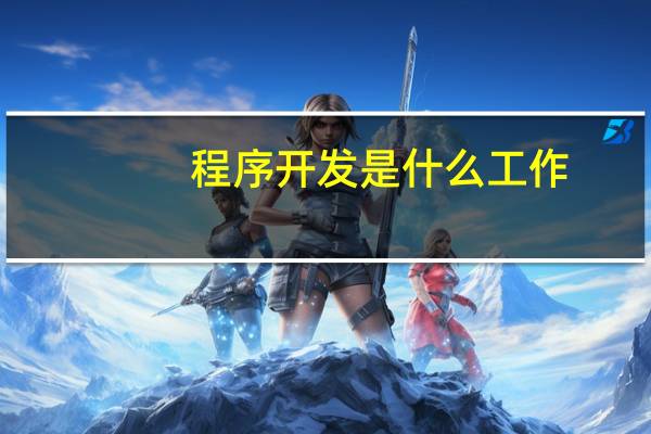 程序开发是什么工作