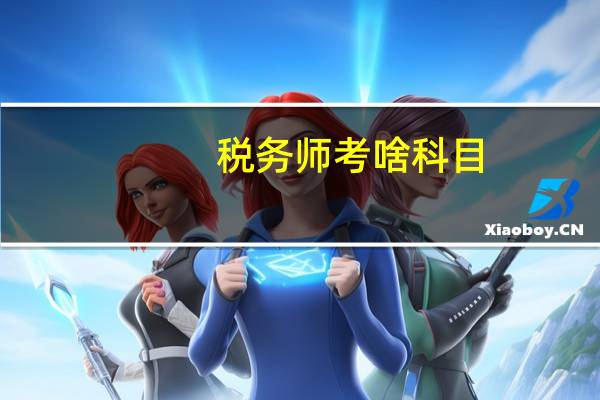 税务师考啥科目
