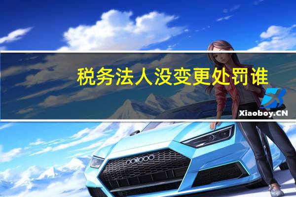 税务法人没变更处罚谁