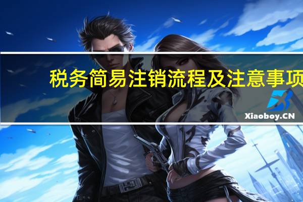 税务简易注销流程及注意事项