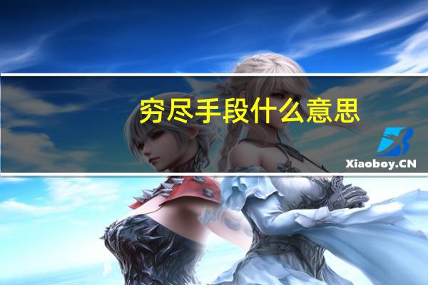 穷尽手段什么意思