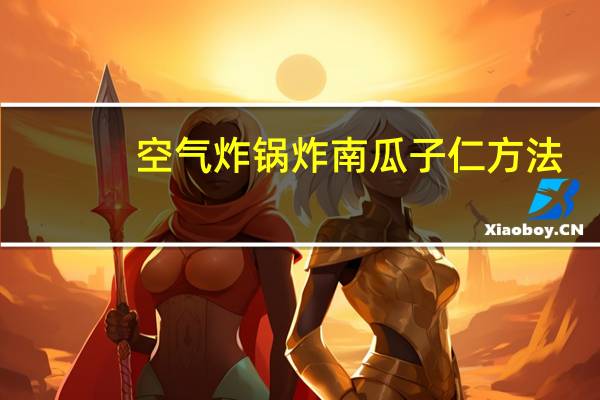空气炸锅炸南瓜子仁方法