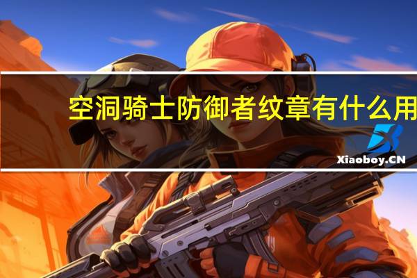 空洞骑士防御者纹章有什么用