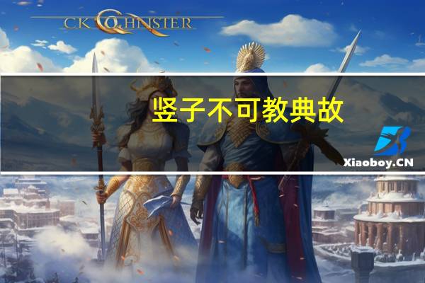 竖子不可教典故