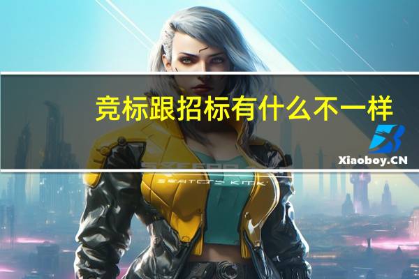 竞标跟招标有什么不一样