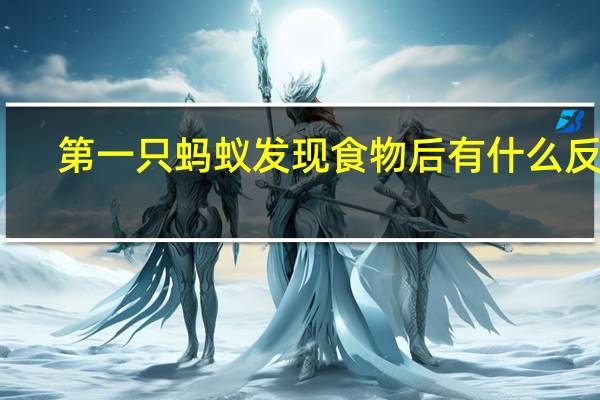 第一只蚂蚁发现食物后有什么反应