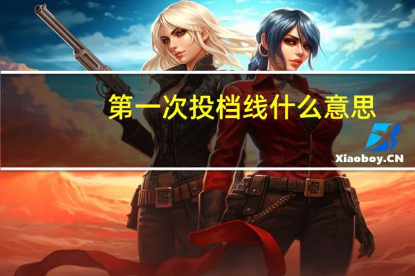 第一次投档线什么意思
