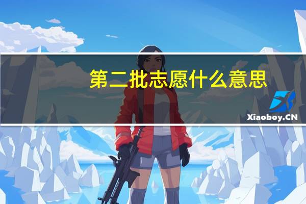 第二批志愿什么意思