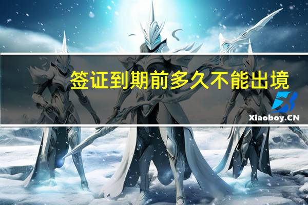签证到期前多久不能出境
