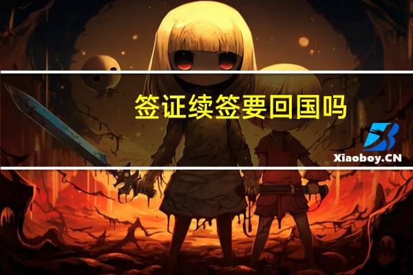 签证续签要回国吗
