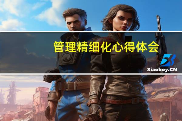 管理精细化心得体会