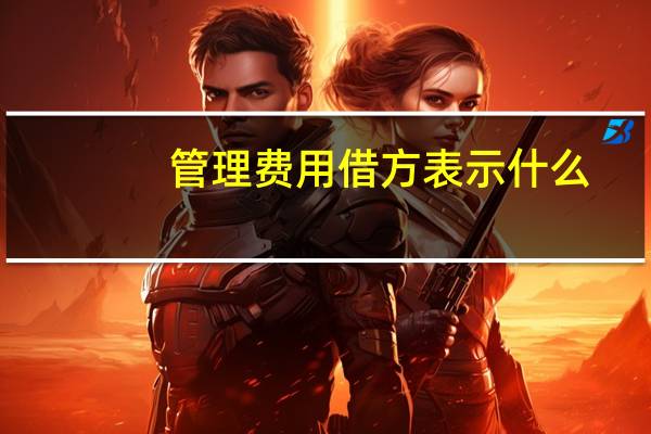 管理费用借方表示什么