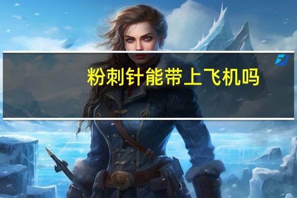 粉刺针能带上飞机吗