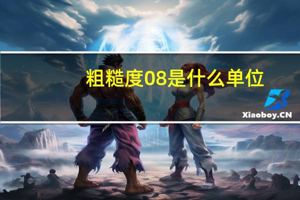 粗糙度08是什么单位