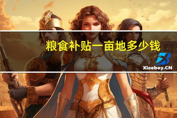 粮食补贴一亩地多少钱