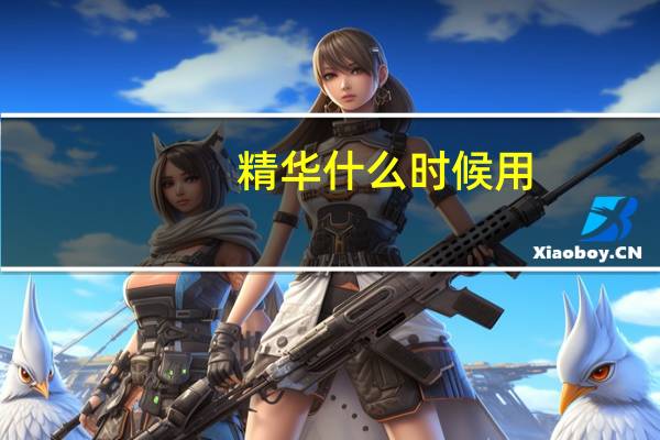 精华什么时候用