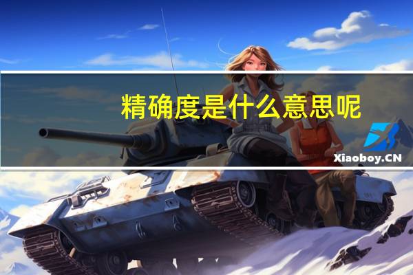 精确度是什么意思呢