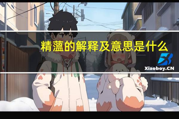 精薀的解释及意思是什么