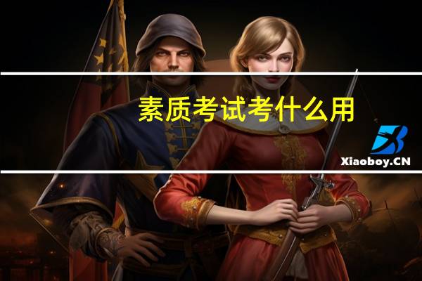 素质考试考什么用