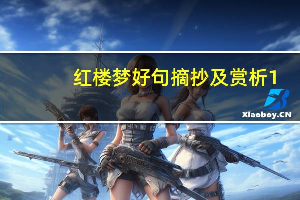 红楼梦好句摘抄及赏析1-4回