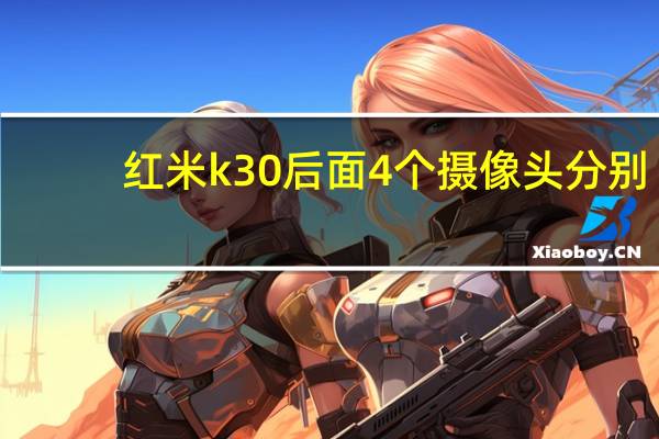 红米k30后面4个摄像头分别