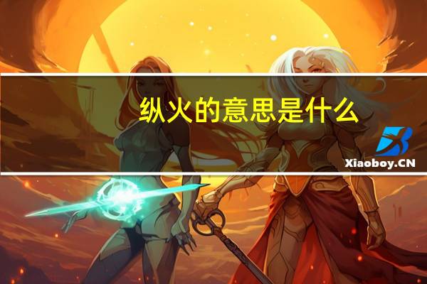 纵火的意思是什么