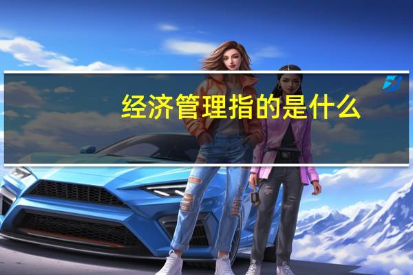 经济管理指的是什么