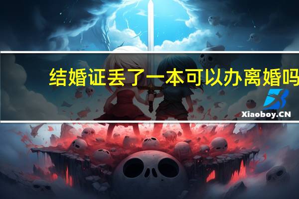 结婚证丢了一本可以办离婚吗